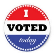 I Voted Button 180w184h